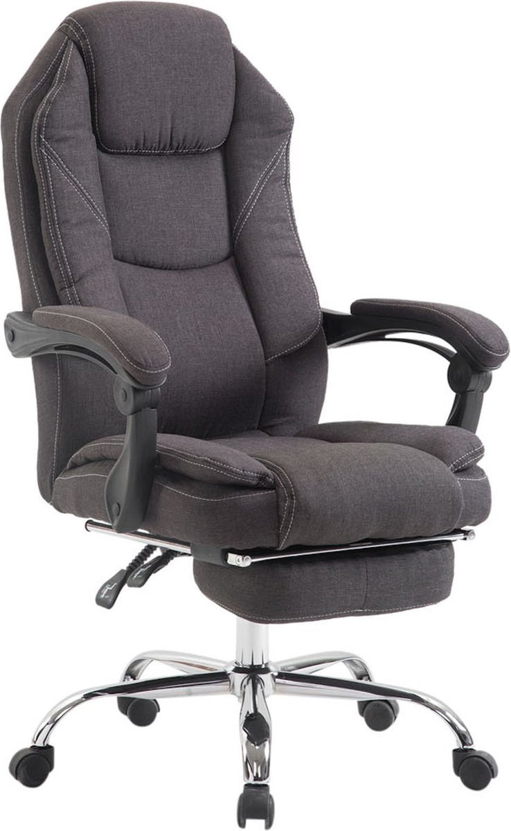 Chaise de bureau CLP CASTLE, avec repose-pieds, ergonomique