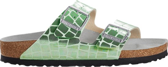 Birkenstock Arizona Dames Slippers Gator Gleam Mineral Narrow-fit | Groen  | | bol.com