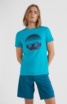 O'Neill T-Shirt Men TIDE T-SHIRT Tile Blue Xs - Tile Blue 100% Eco-Katoen Round Neck