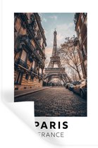 Muurstickers - Sticker Folie - Frankrijk - Parijs - Eiffeltoren - 20x30 cm - Plakfolie - Muurstickers Kinderkamer - Zelfklevend Behang - Zelfklevend behangpapier - Stickerfolie