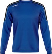 Masita | Striker Sweater Heren & Dames - Ronde hals - Duurzaam Materiaal - ROYAL BLUE/BLAC - 152