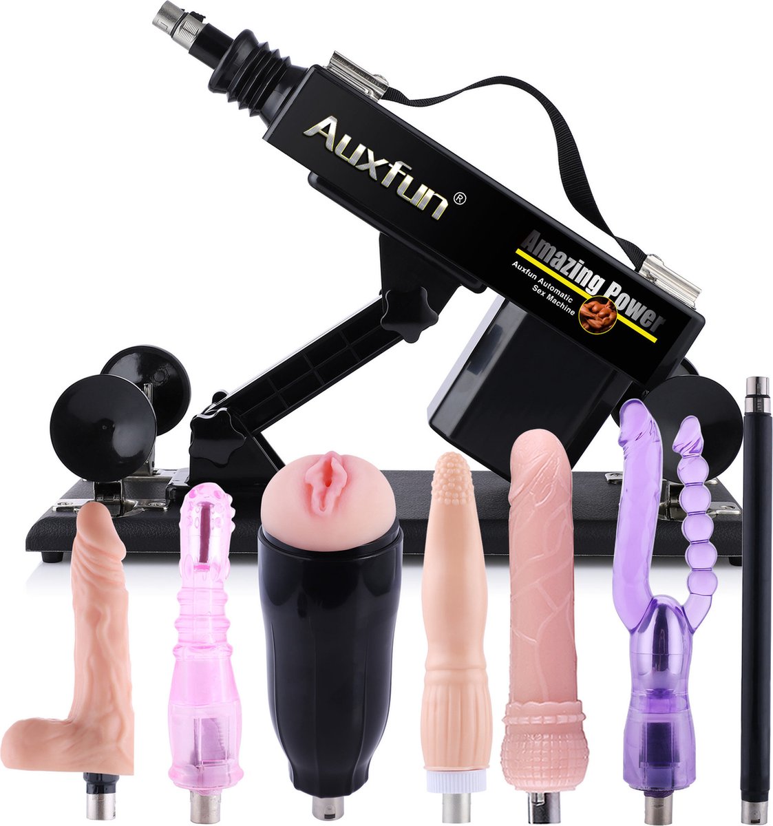 Auxfun® Basic Sexmachine Pakket Rémy Voor hem en haar!
