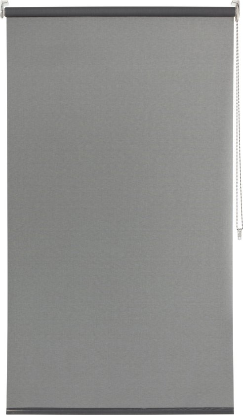 INSPIRE - Zijdelings rolgordijn Schermzonwering BRASILIA - PARIJS - B.135 x H.250 cm - Grijs - Warmte-isolerend - Raamgordijn