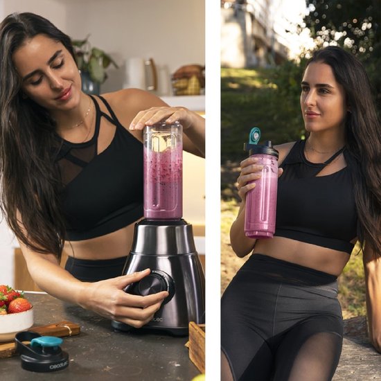 Cecotec Power Black Titanium 1800 Go 1,8 l Blender voor op aanrecht 1800 W Zwart van Cecotec — afbeelding 2
