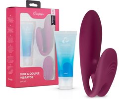 Easy Choice - Koppel Vibrator - Sex Toys voor Vrouwen en Mannen - Vibrators voor Vrouwen - Dubbele Stimulatie - Glijmiddel Waterbasis - EasyGlide Glijmiddel - Erotische Giftset - Cadeau Man en Vrouw - EasyToys - Paars
