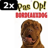 2x WAAKBORD NL KUNSTST BORDEAUX DOG