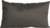Bank/Sier kussens voor binnen en buiten in de kleur antraciet grijs 30 x 50 cm - Tuin/huis kussens