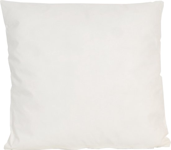 1x Bank/Sier kussens voor binnen en buiten in de kleur ivoor wit 45 x 45 cm - Tuin/huis kussens