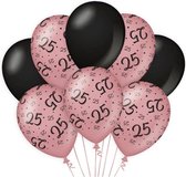 Paperdreams Decoratie ballonnen roze/zwart - 25