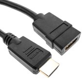 BeMatik - HDMI-kabel 1.4 type A mannelijk naar vrouwelijk 2m