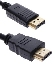 BeMatik - DisplayPort-kabel mannelijk naar HDMI-mannelijk 5m