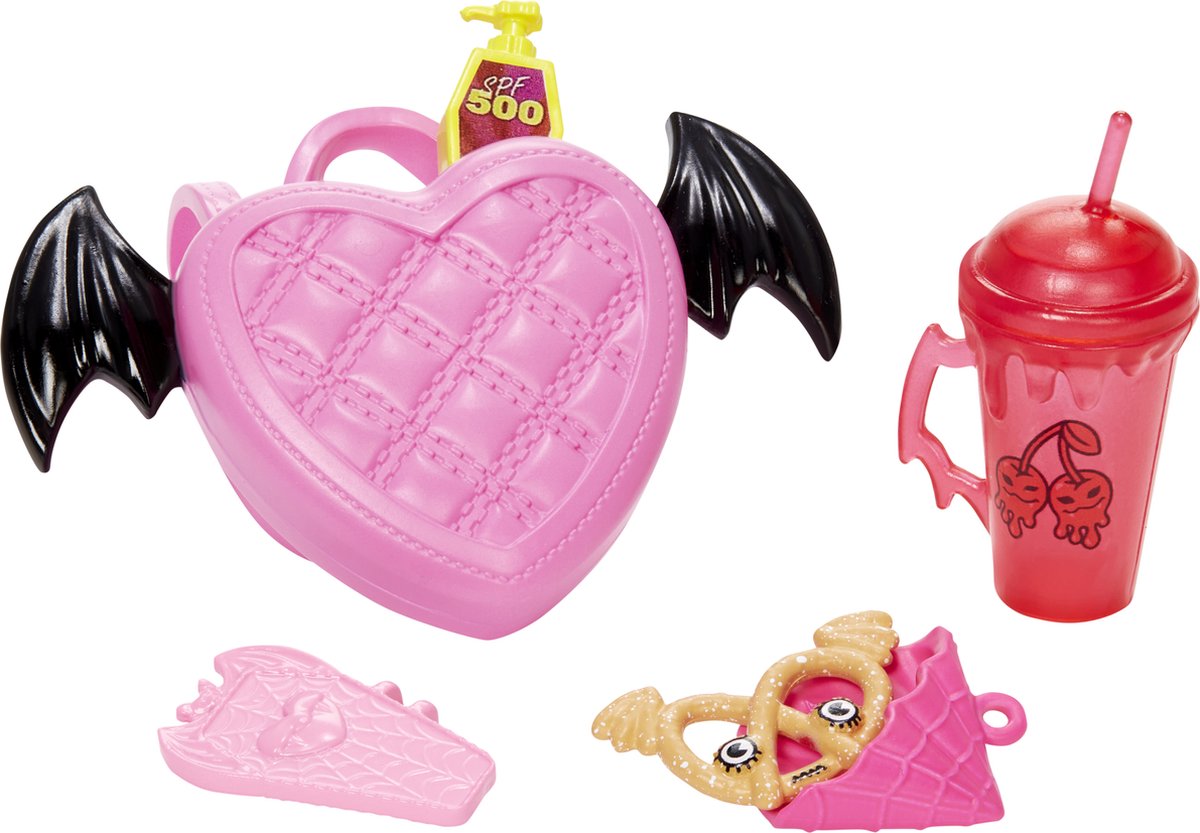 Monster High - Modepop - Draculaura pop met hartjes-tas — afbeelding 8