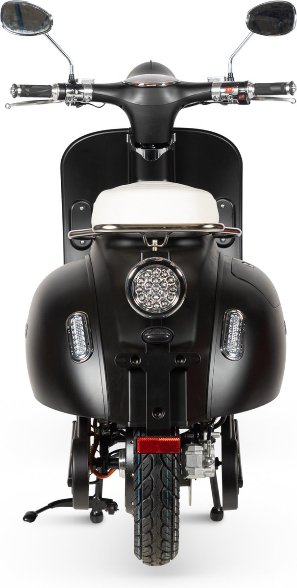 E-scooter - Retelli Vecchio Classico - mat zwart 20ah- Keuze uit: Brom/snor - retro - incl kenteken, tenaamstelling en rijklaar maken – foto 6