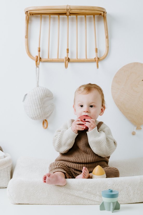 Baby's Only Siliconen stapelraket - Stapeltoren - Stapelbekers - Baby speelgoed - Opal - Baby cadeau van Baby's Only — afbeelding 3