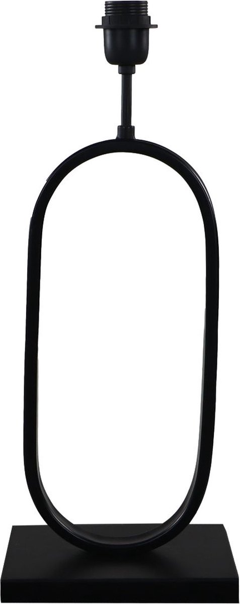 Tafellamp Ovaal - 22x15x55 - Gepoedercoat zwart - Metaal