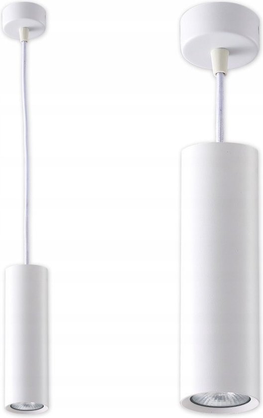 Suspension LED IDAR - Culot GU10 - Câble orientable 1m - Wit