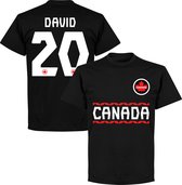 Canada David 20 Team T-Shirt - Zwart - M