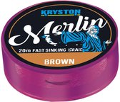 Kryston - Merlin Fast Sinking Supple Braid - 20 meter - Gravel Brown (35 lb)