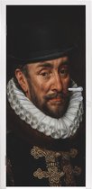 Deursticker Schilderij - Willem van Oranje - Oude meesters - 85x215 cm - Deurposter