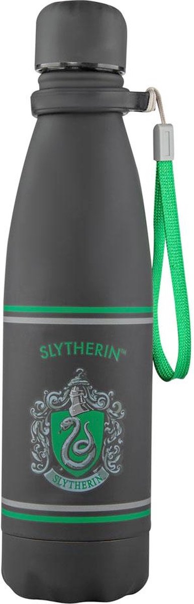 Harry Potter Waterfles Thermo Water Bottle Slytherin Zwart