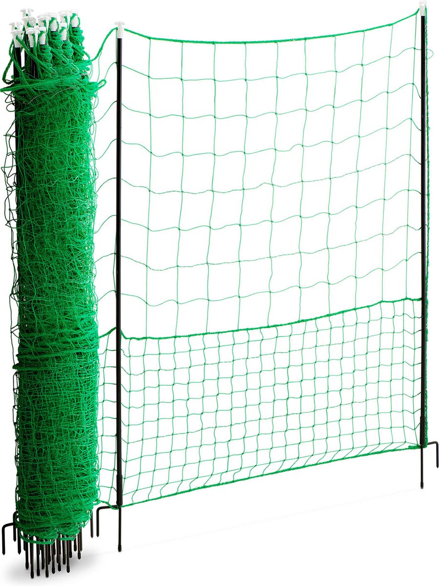 Kippengaas - hoogte 125 cm - lengte 50 m - zonder stroom - Wiesenfield
