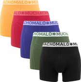 Muchachomalo-5-pack onderbroeken voor mannen-Elastisch Katoen-Boxershorts - Maat M