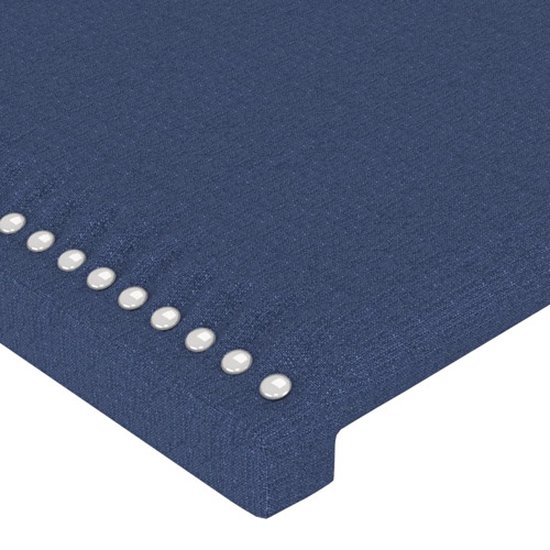 vidaXL - Bedframe - zonder - matras - stof - blauw - 140x200 - cm