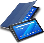 Cadorabo Tablet Hoesje geschikt voor Lenovo Tab M10 TB-X505 in JERSEY DONKER BLAUW - Ultra dun beschermend geval ZONDER automatische Wake Up en Stand functie Book Case Cover Etui