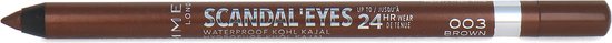 Rimmel Scandal'Eyes Waterproof Kohl potlood, kleur 003 Brown.