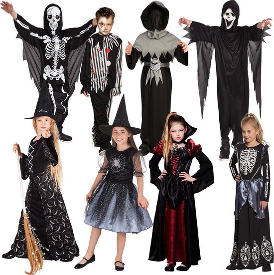 Boland - Kostuum Halloween jongen/meisje assorti - Kinderen - Monster - Halloween en Horror