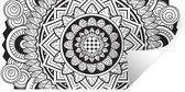 Muurstickers - Sticker Folie - Mandala sierlijk - 120x60 cm - Plakfolie - Muurstickers Kinderkamer - Zelfklevend Behang - Zelfklevend behangpapier - Stickerfolie