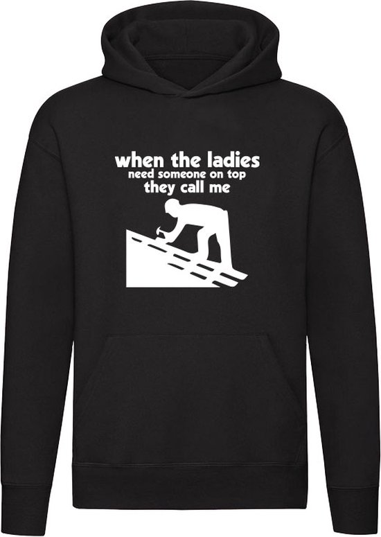 They call me Hoodie - werk - klussen - dakdekker - reparatie - loodgieter - vakman - grappig - unisex - trui - sweater - capuchon