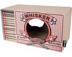 District 70 WHISKER - Krabmeubel van karton - Luciferdoos design - Afmeting 55 x 30 x 30 cm - Zwart
