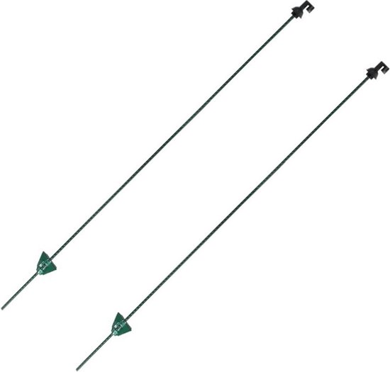Koltec Veerstaal paal ovaal groen 140cm