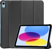 Tablethoes geschikt voor Apple Ipad 2022 - 10.9 inch - Perfecte pasvorm - Slaap/Wake functie – Diverse kijkhoeken – Zwart