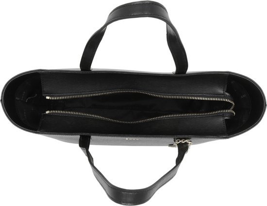 DKNY Cuir Sac shopper Sac à épaule Bryant Tote Black / Gold Noir