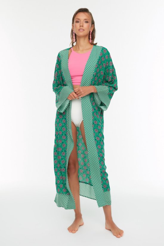 Trendyol Standaard mouw Basis Kimono & Kaftan