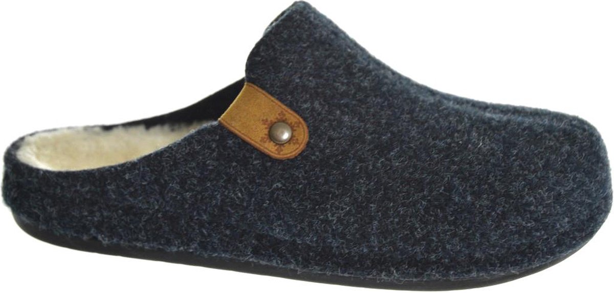 Cloxx Home Heren Pantoffel Muil - U697202-401 Blauw - Maat 44