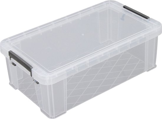 Whitefurze Opbergbox - 5,8 liter - Transparant - 35 x 19 x 12 cm