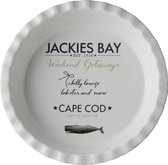 Jackies Bay Blauw - wit - Jackies Bay Ovenschaal 26,5 cm Rond