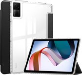 Case2go - Tablet hoes geschikt voor Xiaomi Redmi Pad - 10.6 inch Trifold case met Auto/Wake functie en magneetsluiting - Zwart