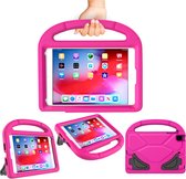 Tablethoes Geschikt voor: Apple iPad Mini 6 / Apple iPad Mini 2021 8.3 inch - A2567 / A2568 / A2569 Siliconen hoes voor kinderen Schokbestendig hoesje met handvat en standaard - roze