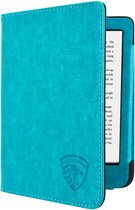 Hoesje Geschikt voor Kobo Clara 2E Luxe Sleepcover - Book Case Hoes Cover - Turquoise