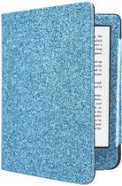 Hoesje Geschikt voor Kobo Clara 2E Sparkle Sleepcover - Book Case Hoes Cover - Blauw