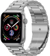 Bandje Geschikt Voor Apple Watch Bandje 42/44/45 mm Metalen Schakel Polsband - Horloge Bandje Geschikt Voor Apple Watch 1-8 / SE - 42/44/45 mm Bandje Metaal - Zilver