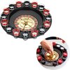 Afbeelding van het spelletje Cheqo® Roulette Drankspel - Roulette Tafel - Drankspelletje - Cadeau - Met 16 Shotglaajes