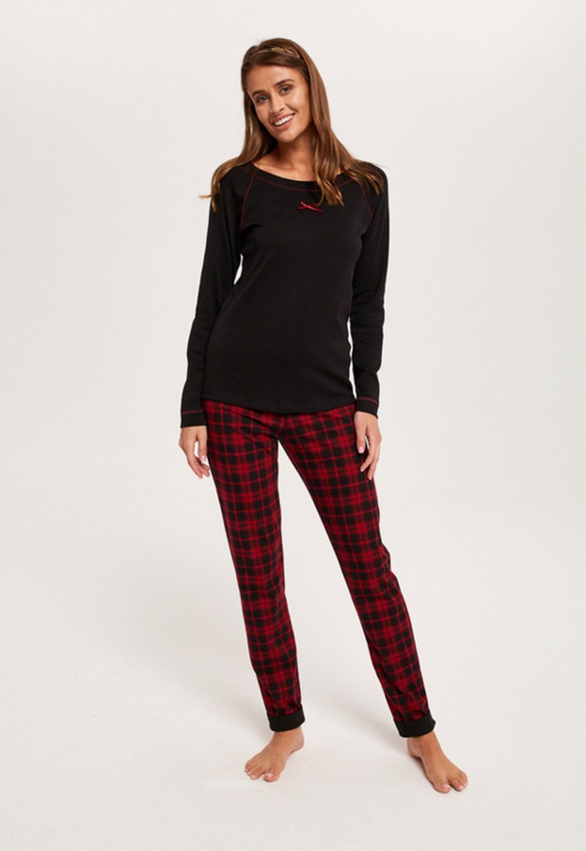 Italian Fashion Ordesa katoenen pyjama voor dames Zwart
