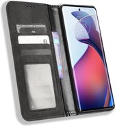 Motorola Edge 30 Fusion Hoesje Wallet Book Case Kunstleer Zwart