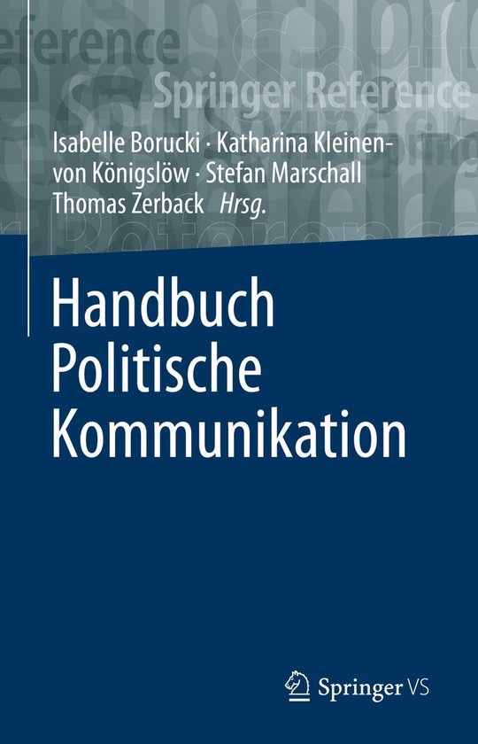 Handbuch Politische Kommunikation Ebook 9783658262334 Boeken 