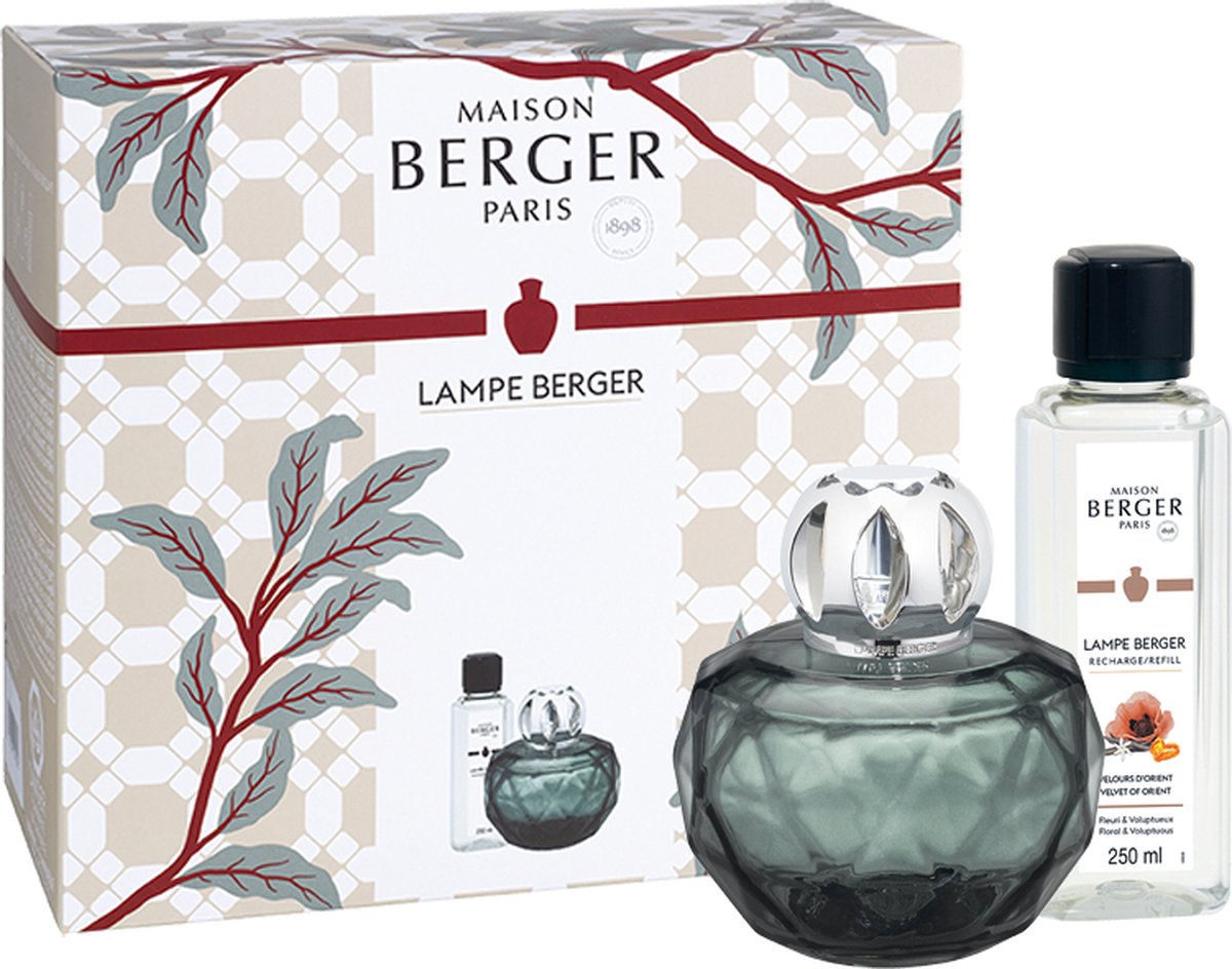 Maison Berger Paris Adagio diffuseur aromatique Flacon de parfum Verre Noir  | bol